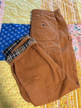 Carhartt Loose Straight Washed Duck Lined Dungaree